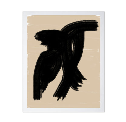 Black Brush Abstract