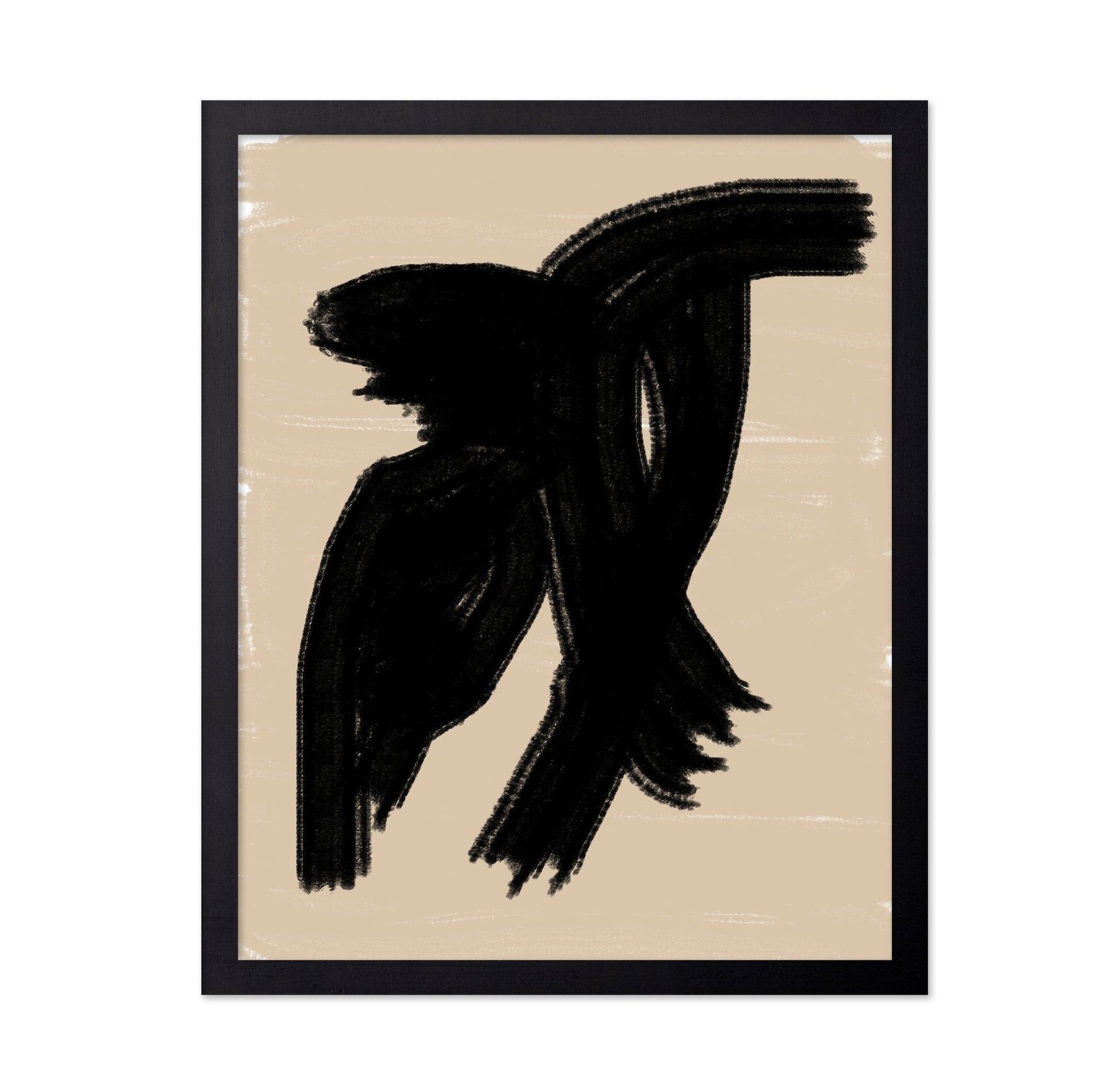 Black Brush Abstract