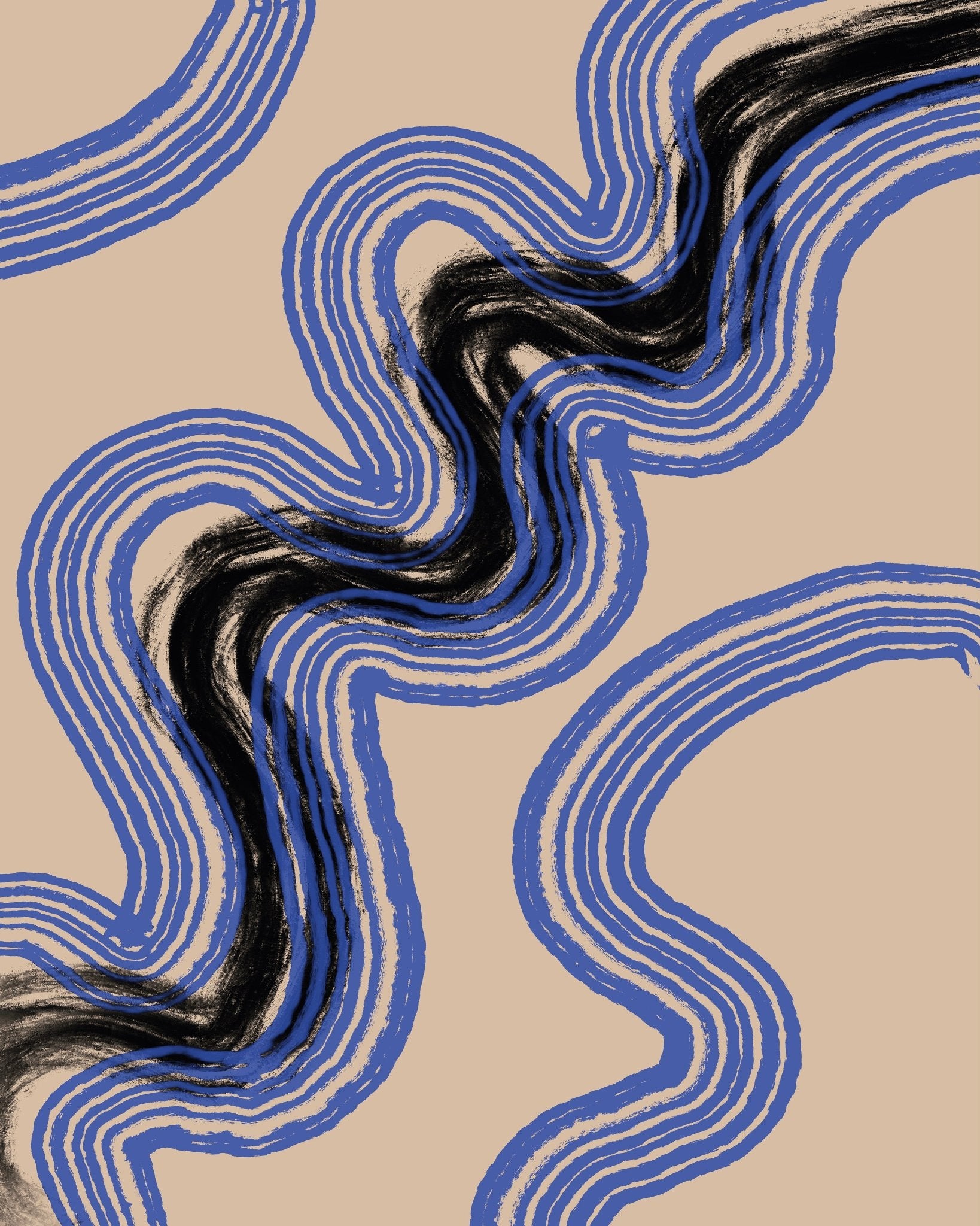 Flowing Blue Currents