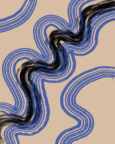 Flowing Blue Currents