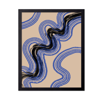 Flowing Blue Currents