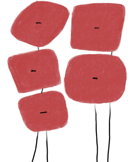 Red Block Figures