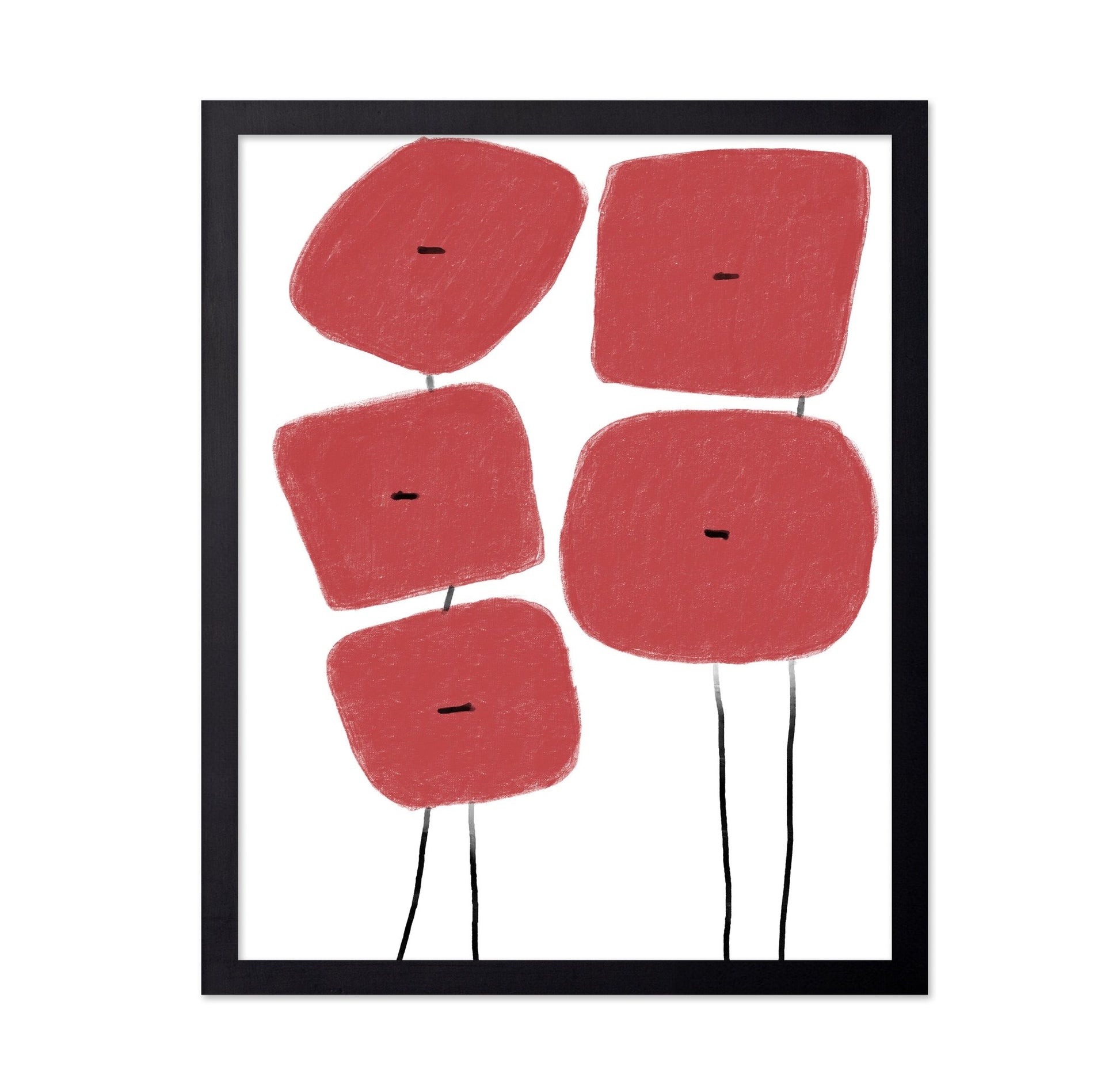 Red Block Figures