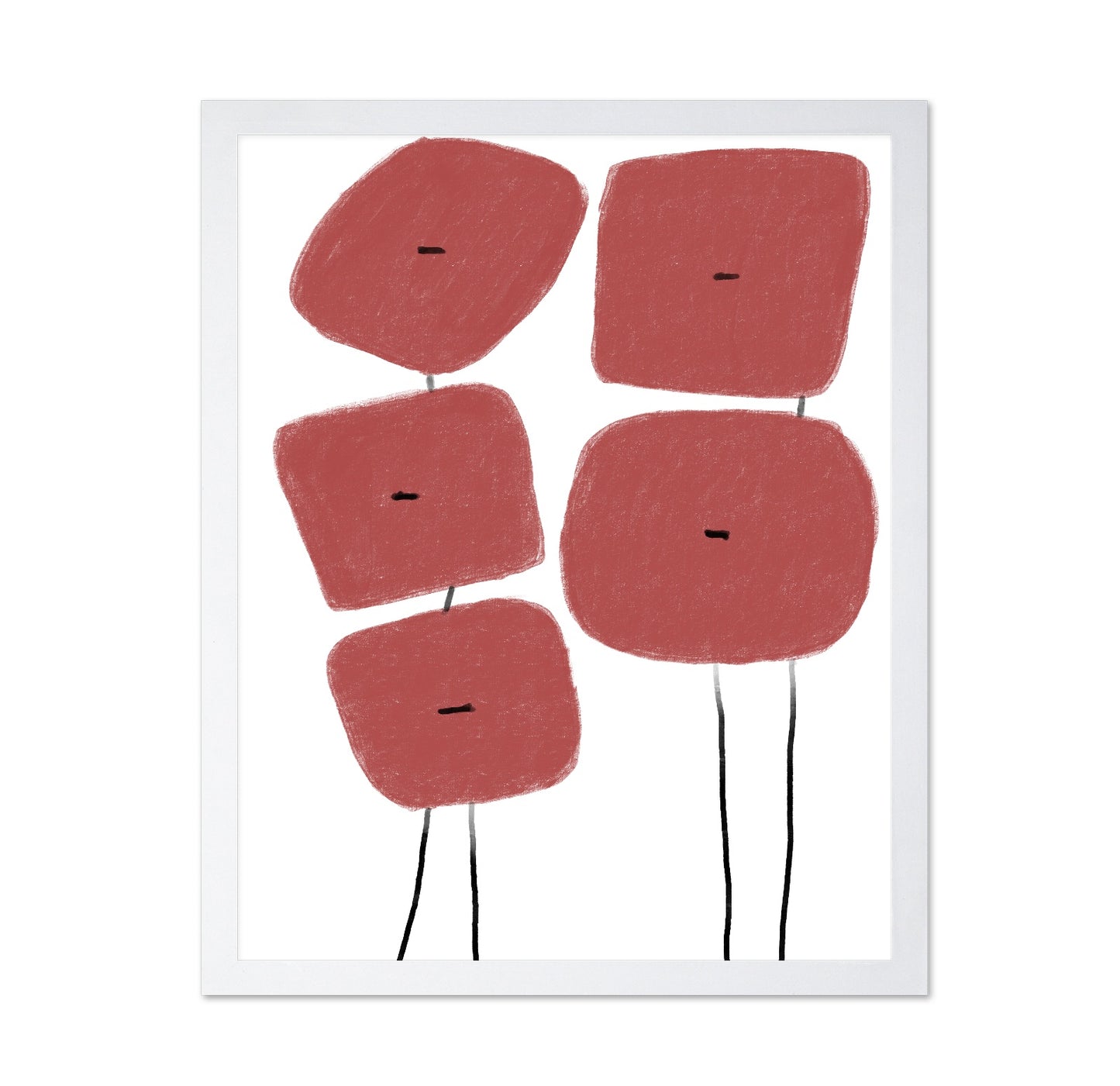Red Block Figures