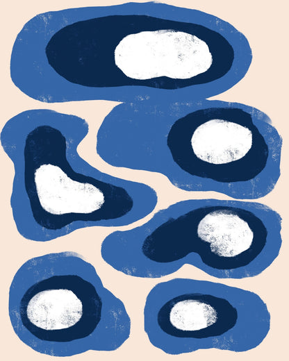 Blue Organic Forms