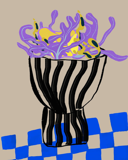 Abstract Floral Vase No2