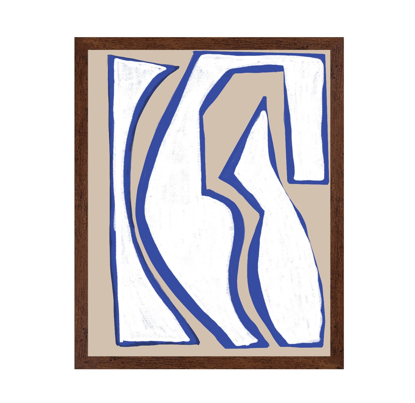 Blue Contour Figure