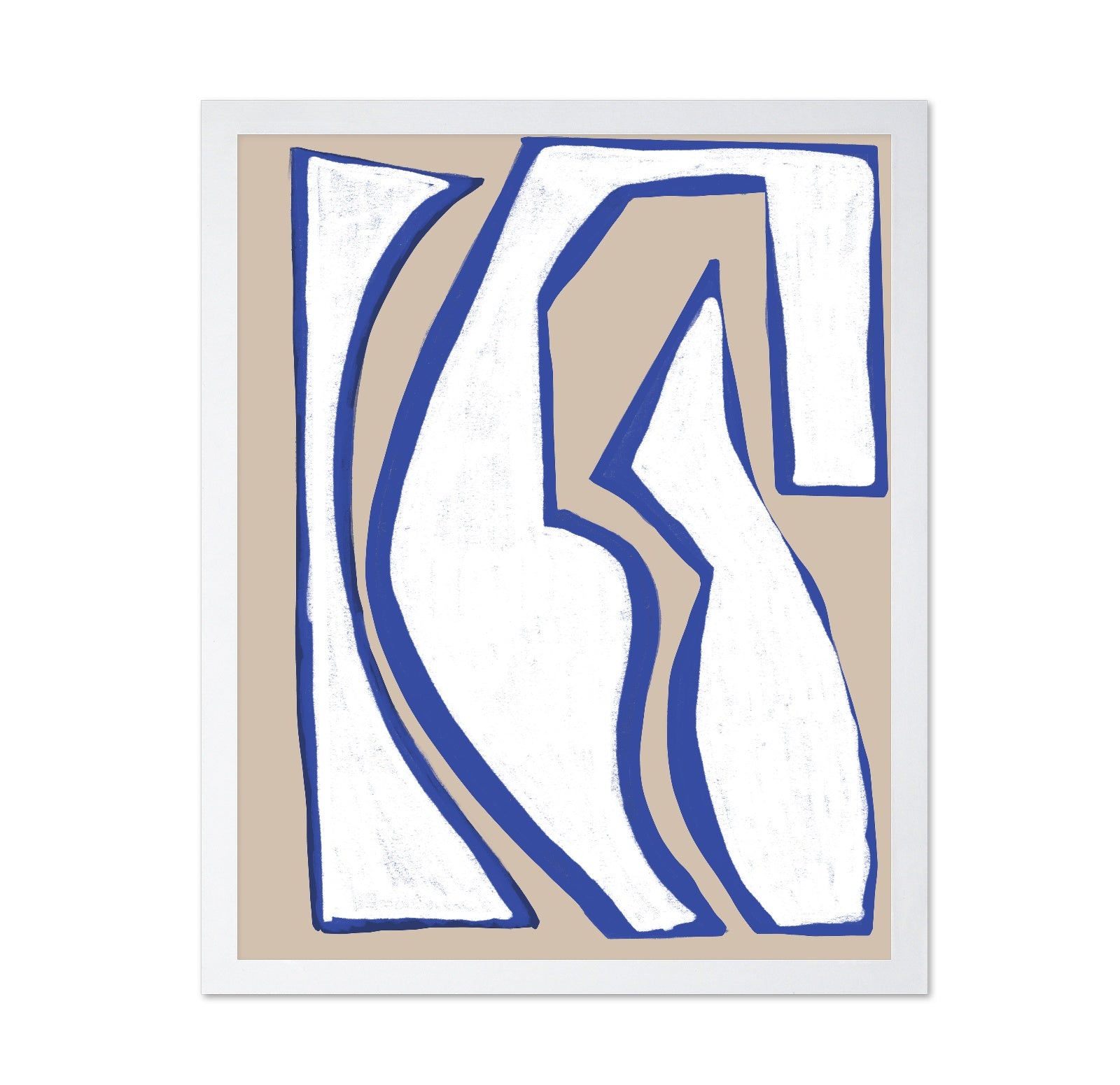 Blue Contour Figure