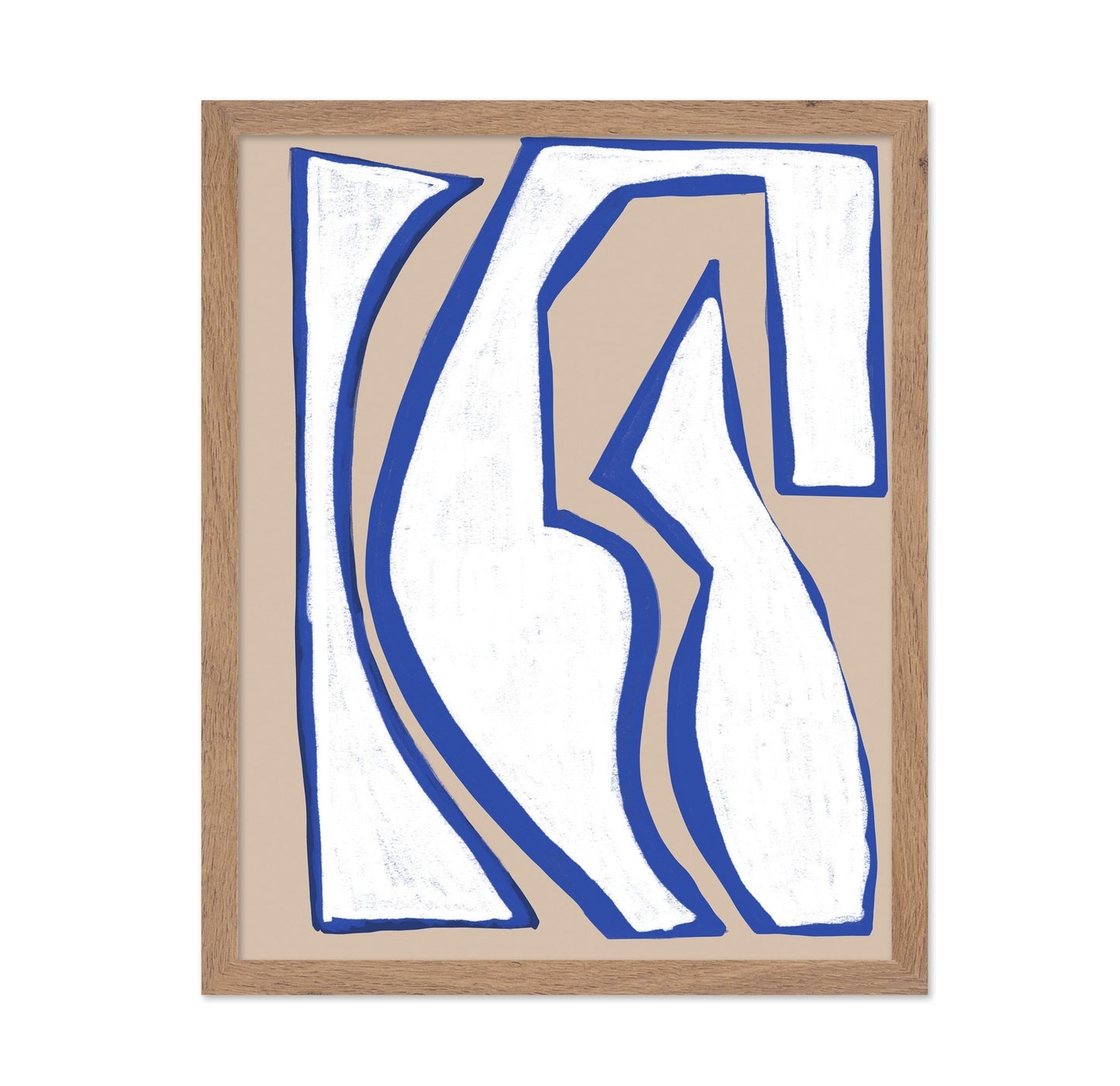 Blue Contour Figure