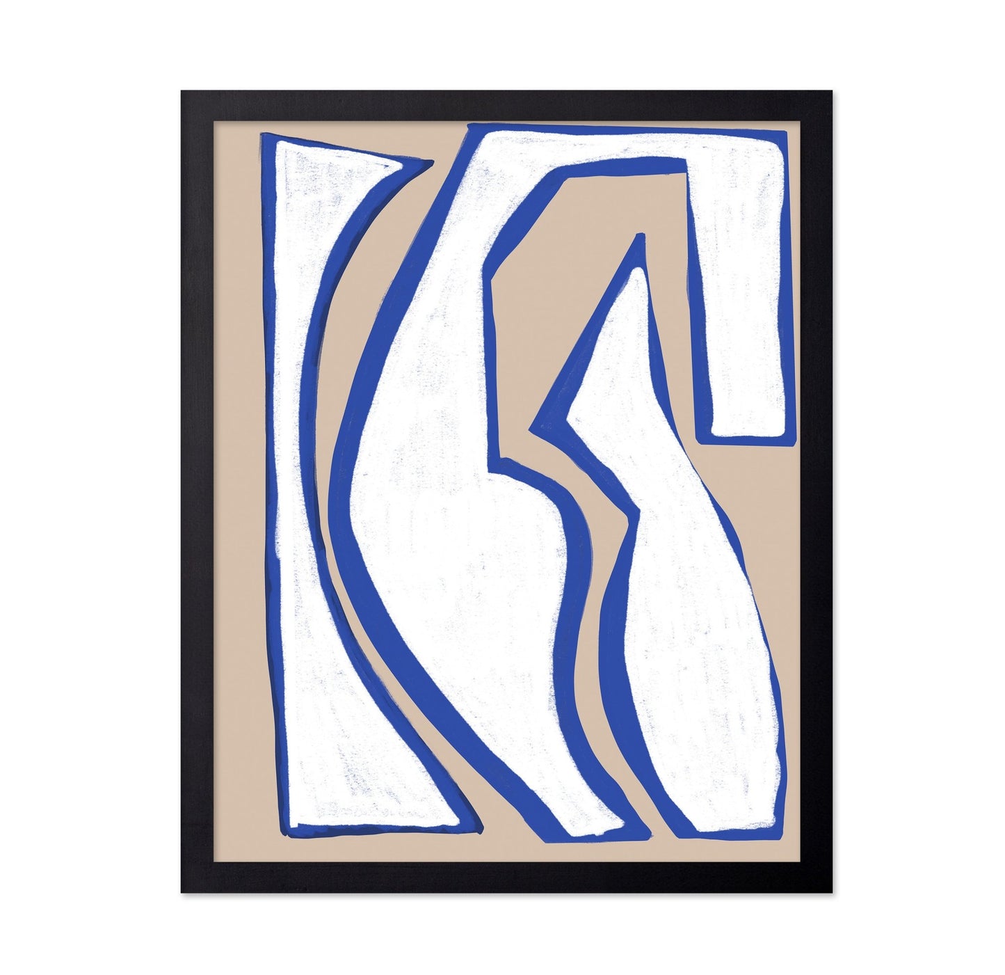 Blue Contour Figure