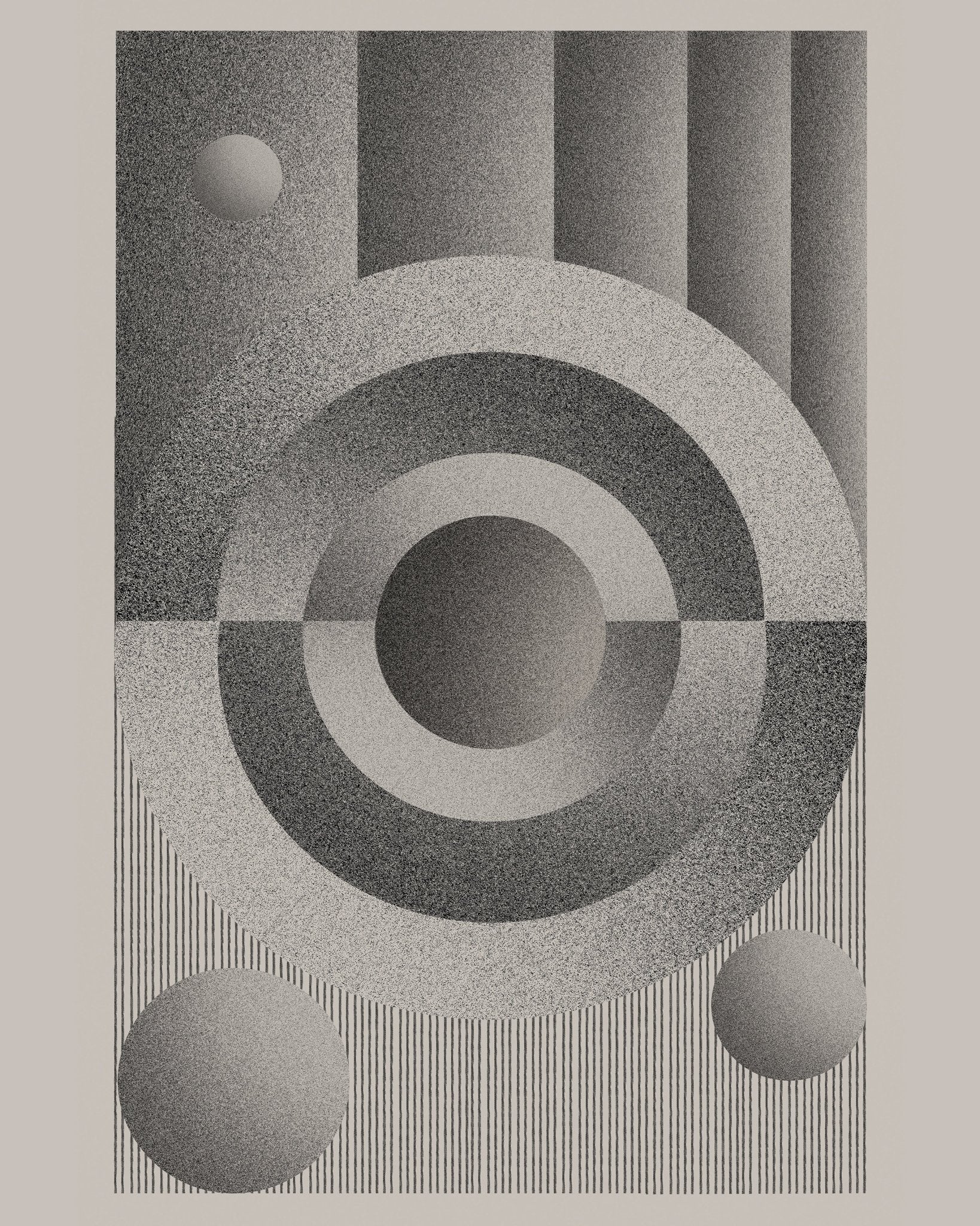 Monochrome Circle Balance