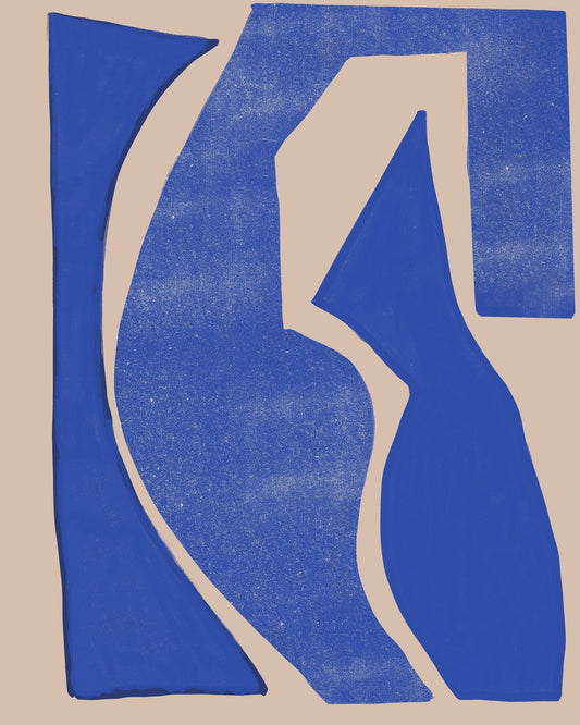 Blue Abstract Flow No1