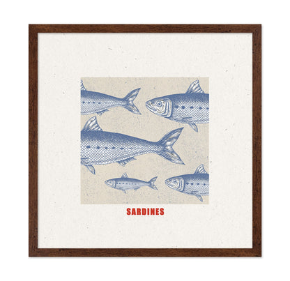 Vintage Sardine Illustration