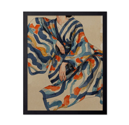 Kimono Figure Watercolor