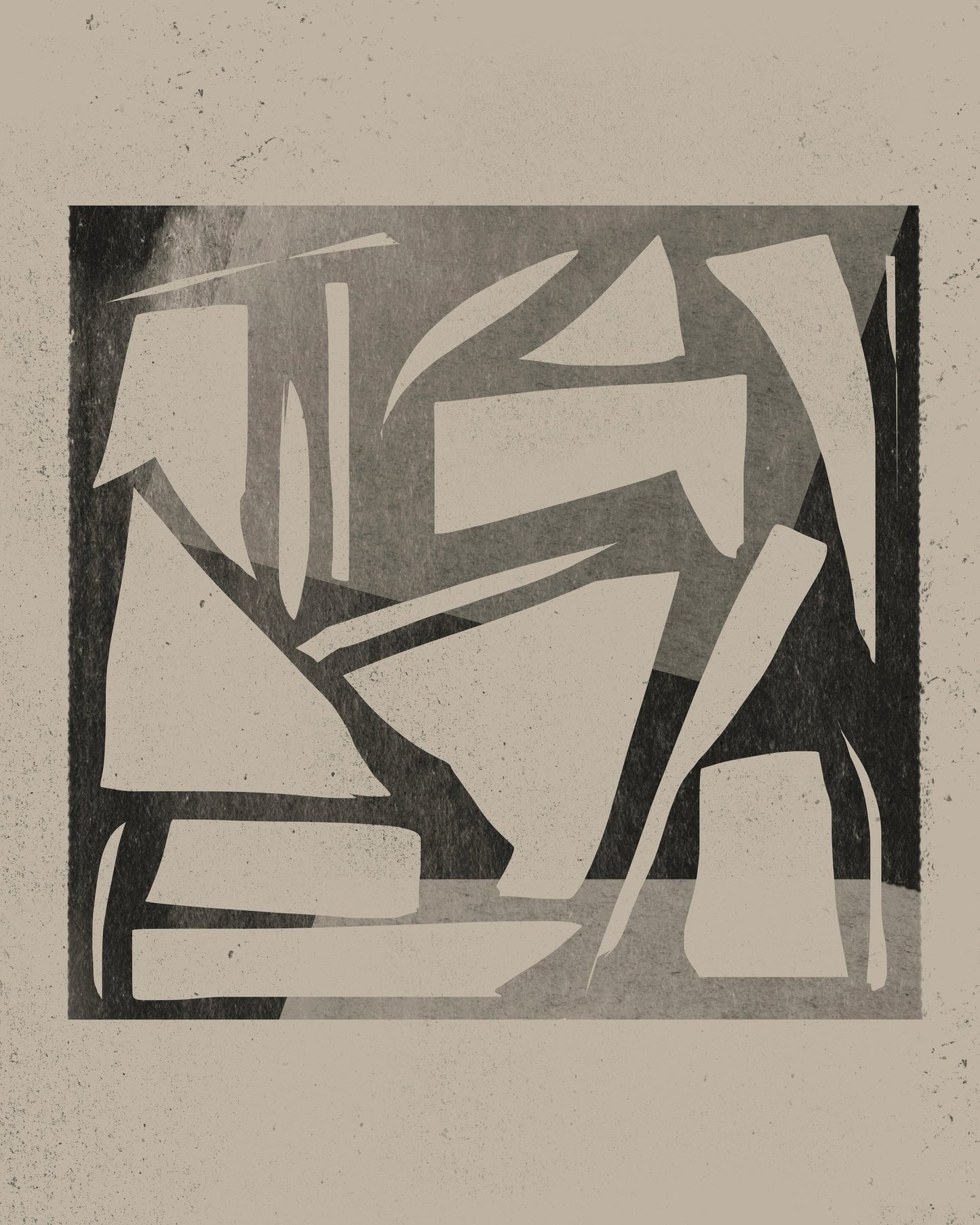 Monochrome Shape Collage