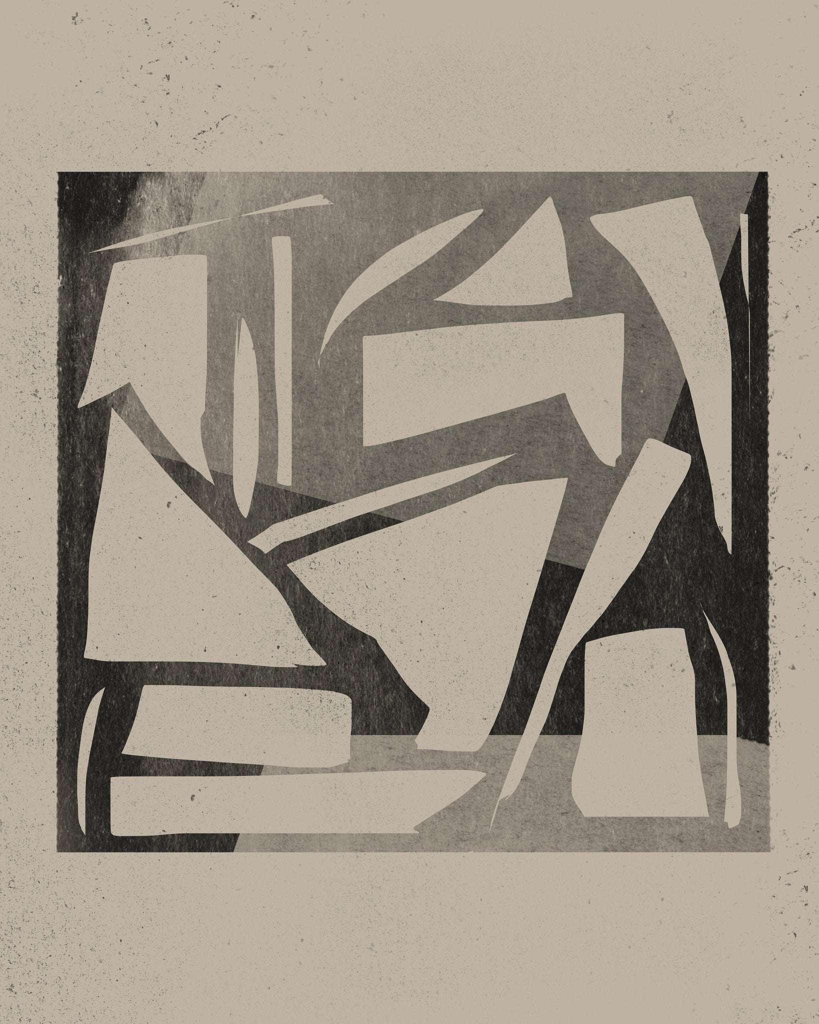 Monochrome Shape Collage