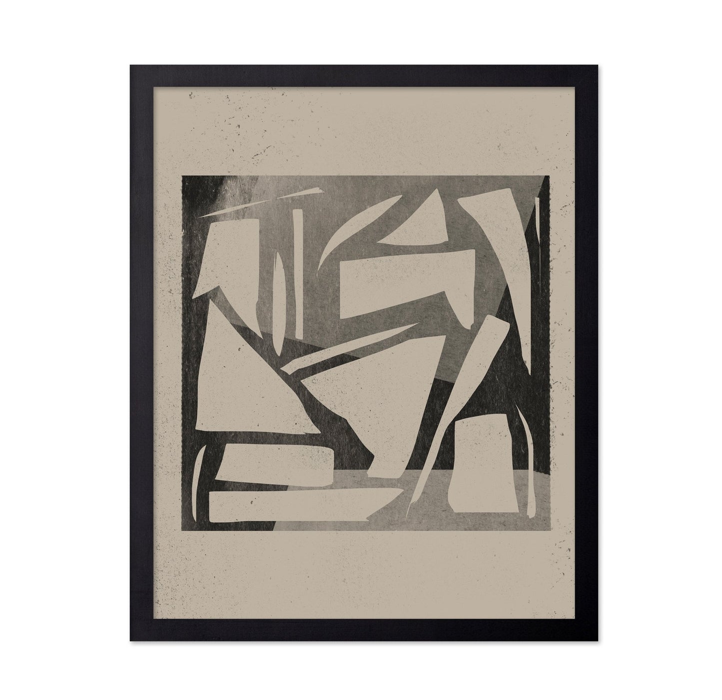 Monochrome Shape Collage