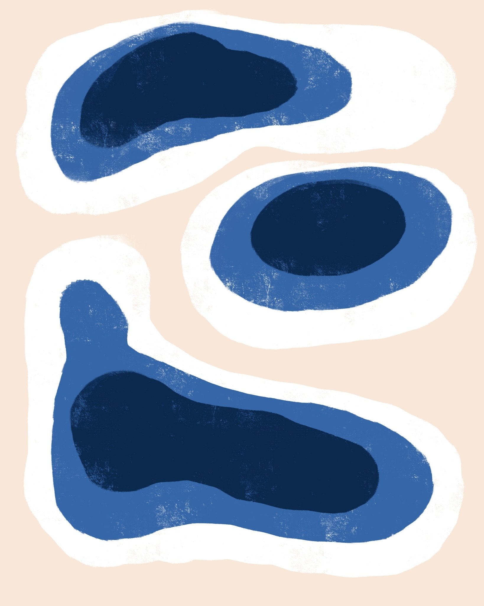Blue Organic Shapes