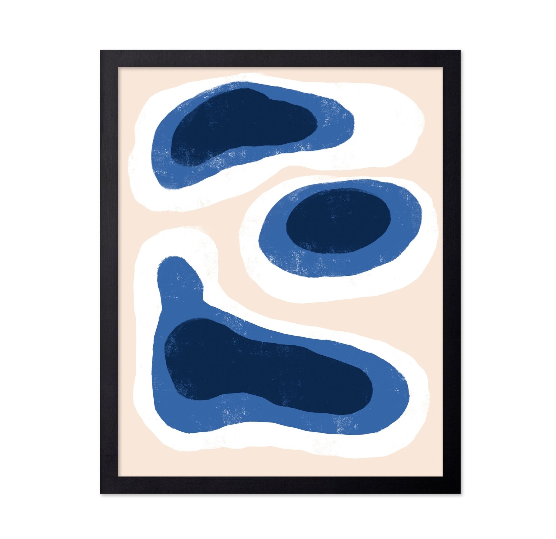 Blue Organic Shapes