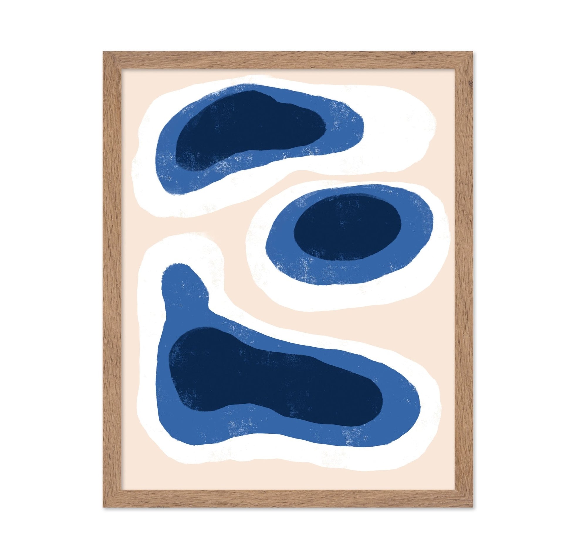 Blue Organic Shapes