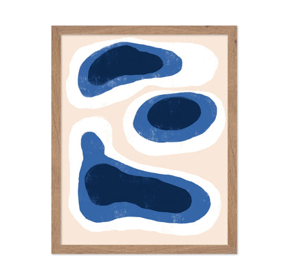 Blue Organic Shapes