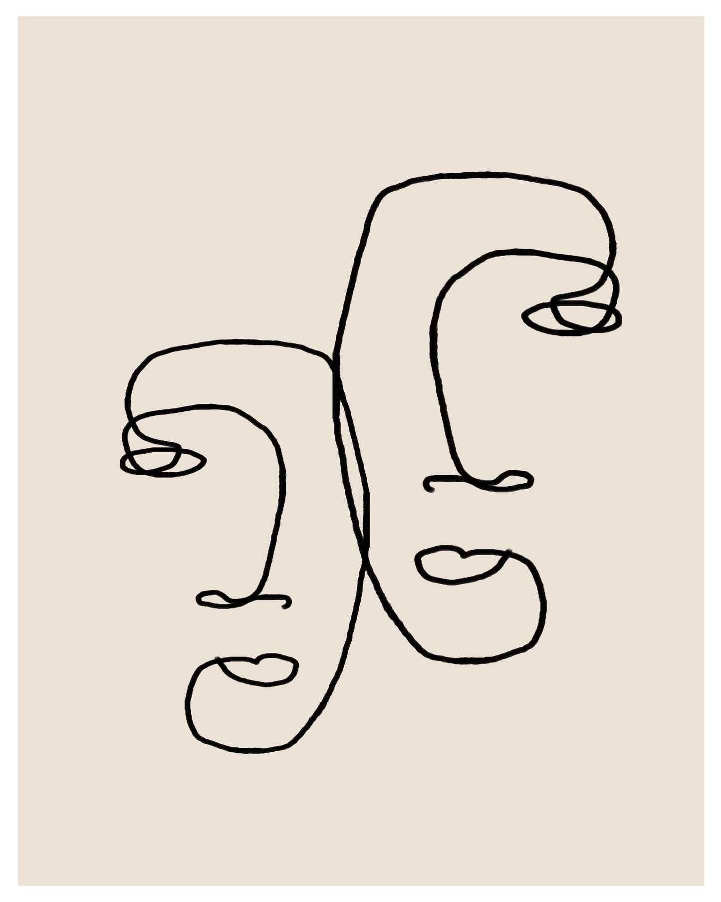 Twin Line Faces
