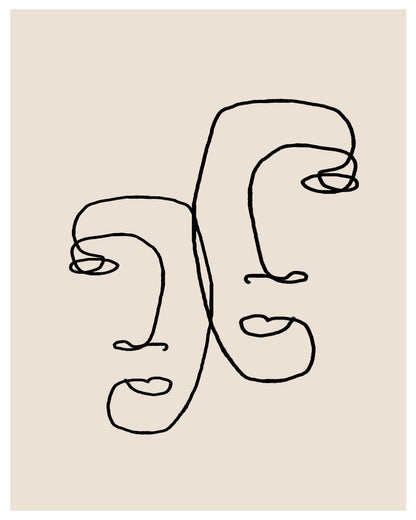 Twin Line Faces