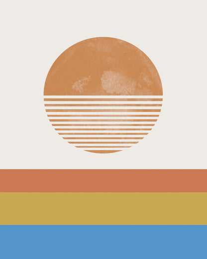 Retro Sunset Layers