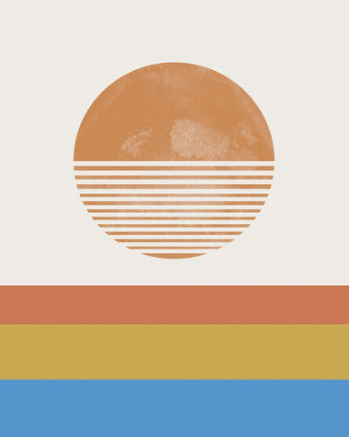 Retro Sunset Layers