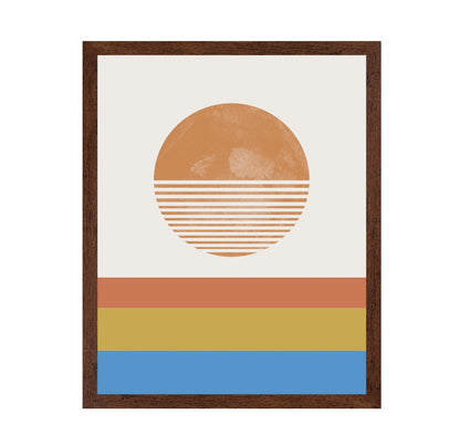 Retro Sunset Layers