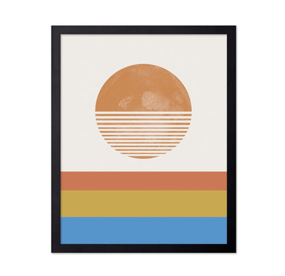 Retro Sunset Layers