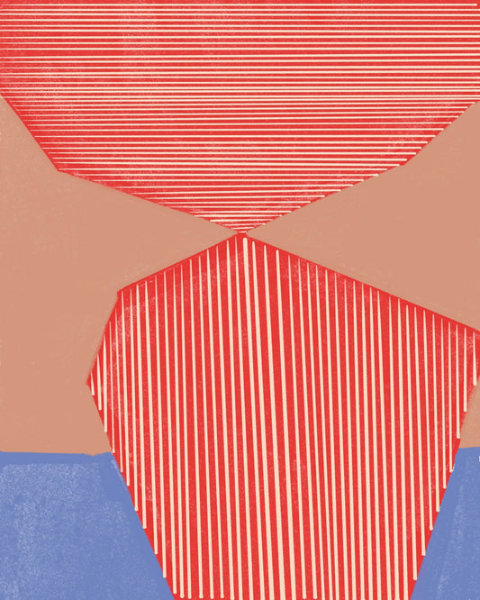 Striped Red Peaks