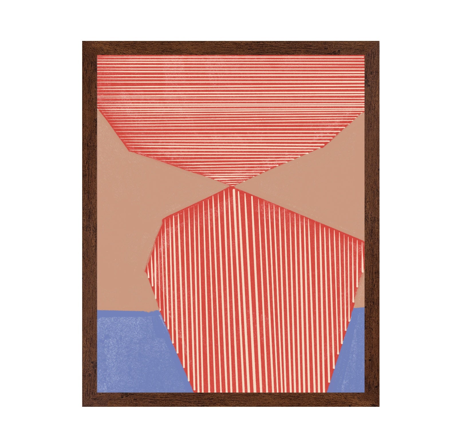 Striped Red Peaks