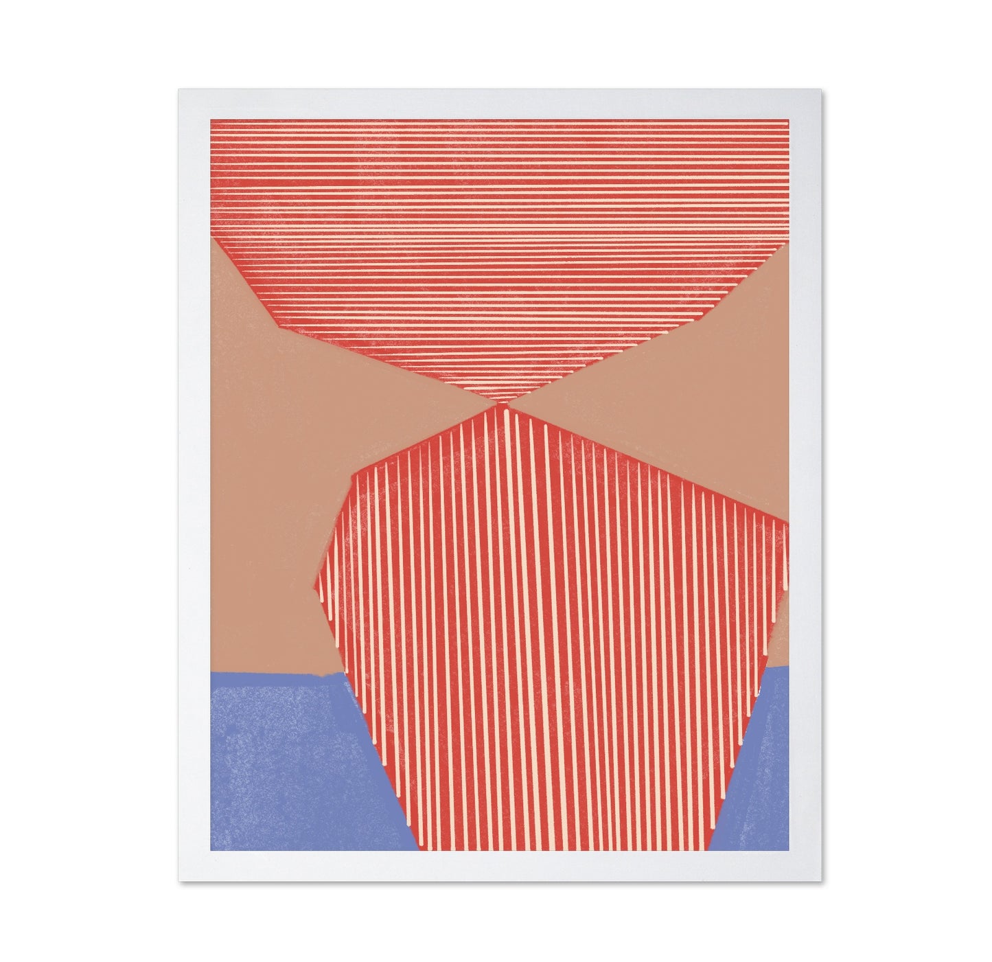 Striped Red Peaks