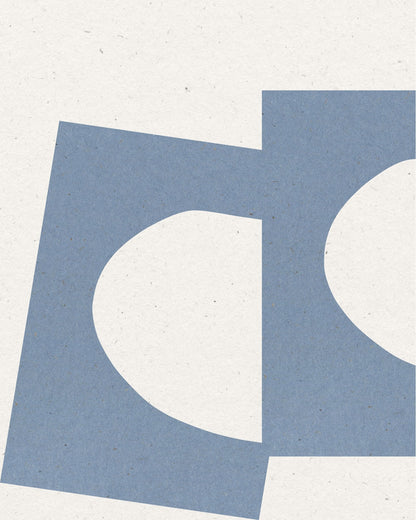 Blue Cut Shapes No2