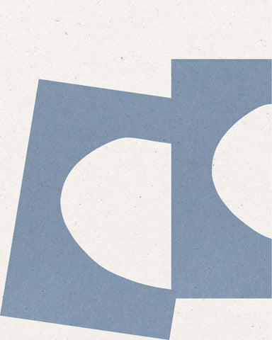 Blue Cut Shapes No2