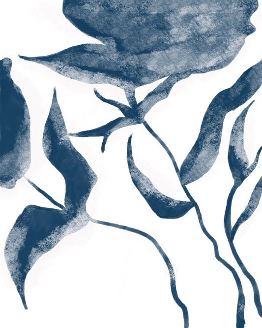 Blue Botanical Brush