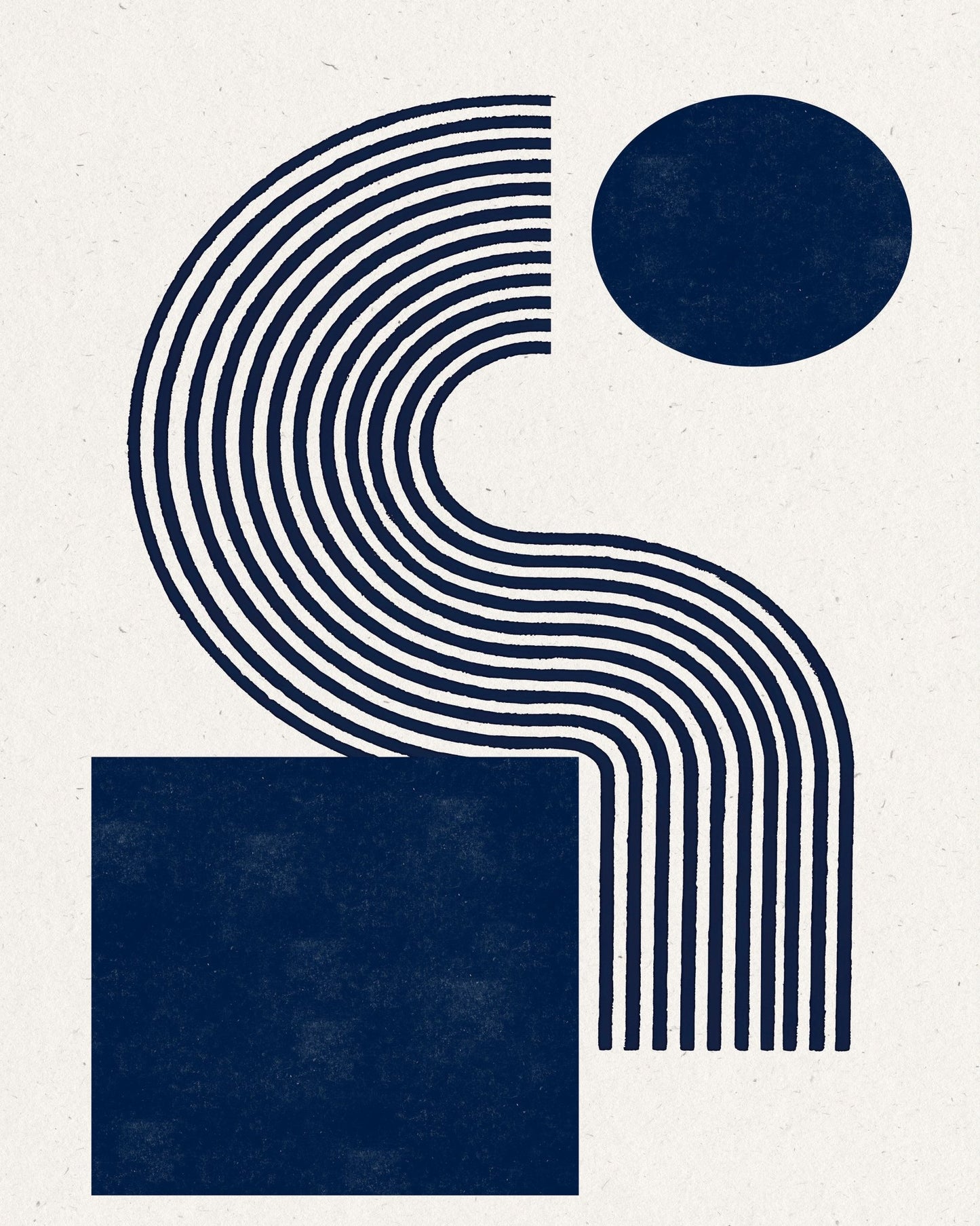 Navy Curve Flow
