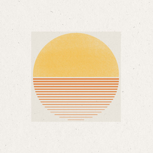 Striped Sunset Disc