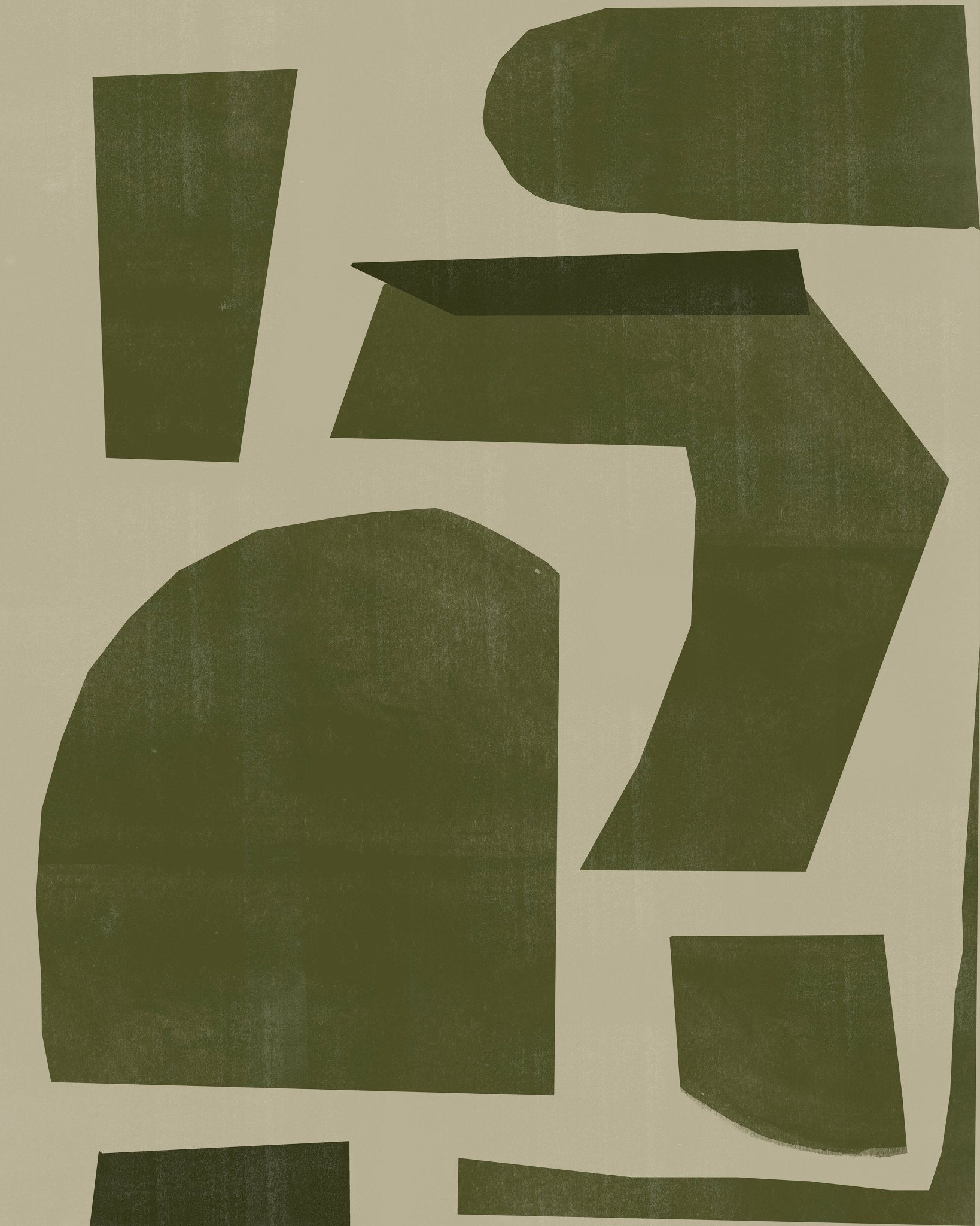 Olive Abstract Blocks