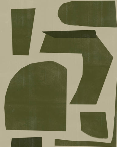 Olive Abstract Blocks