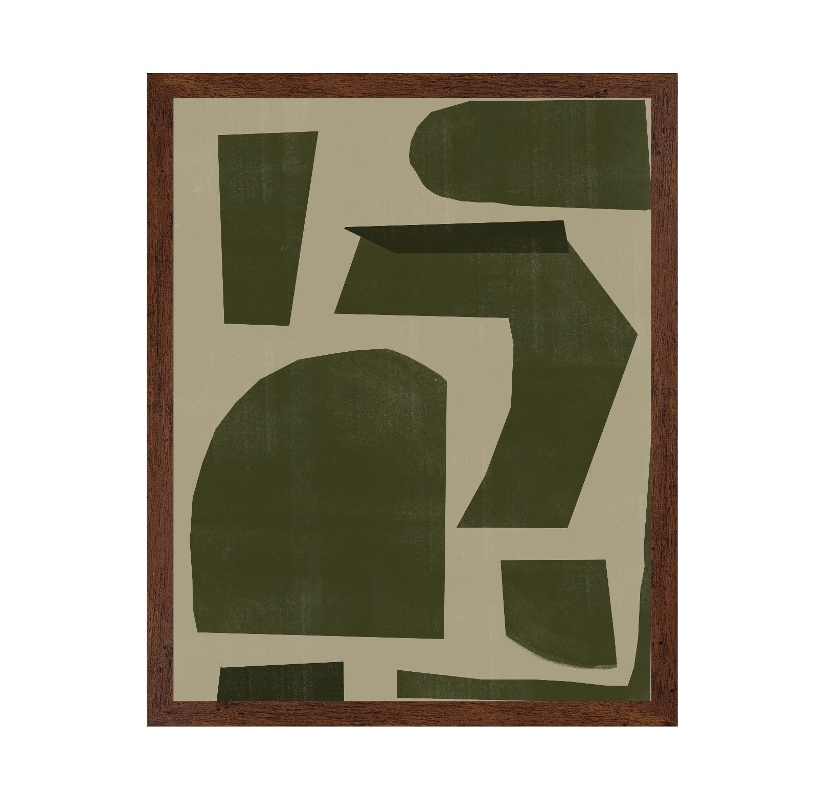 Olive Abstract Blocks