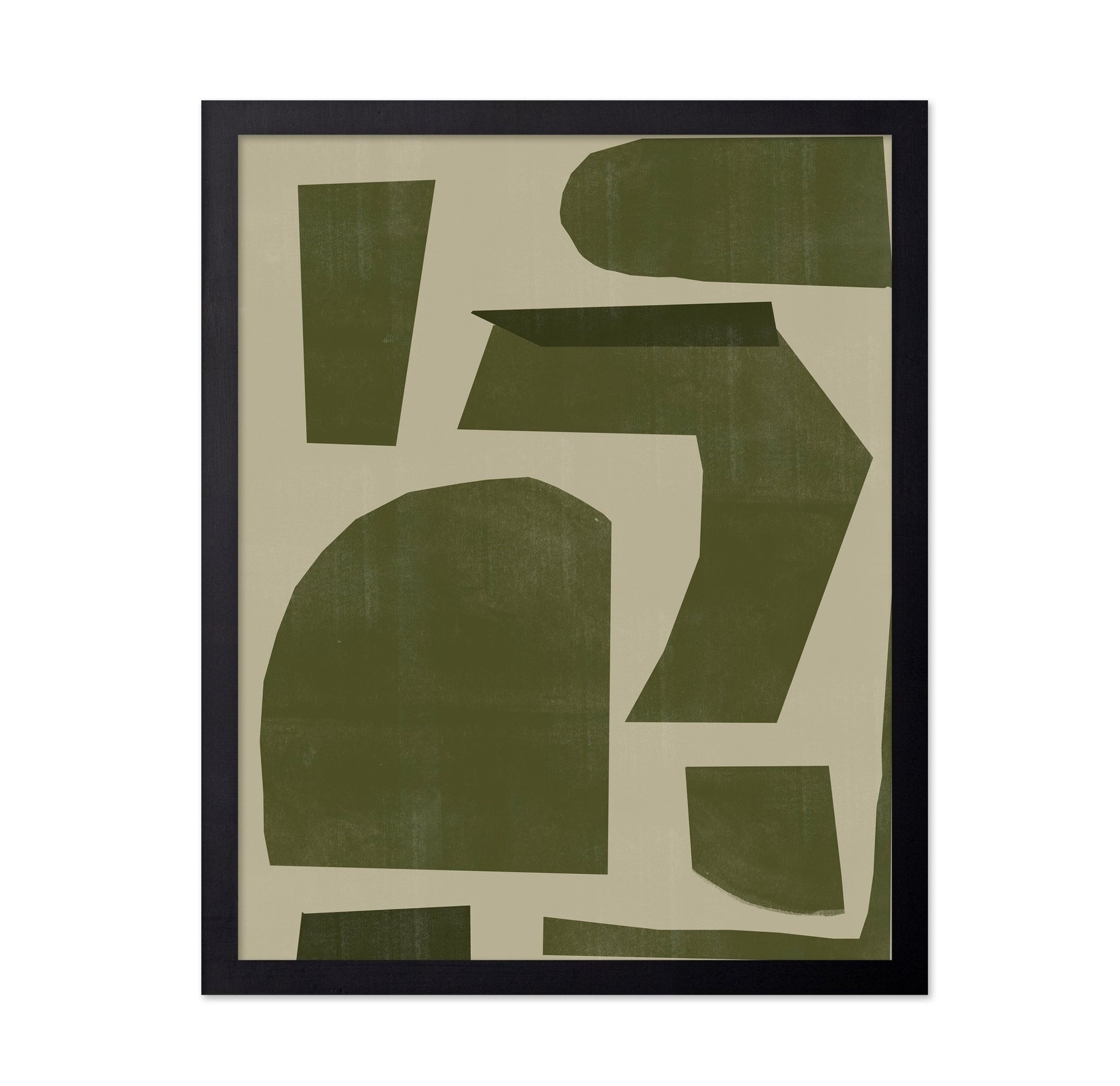 Olive Abstract Blocks