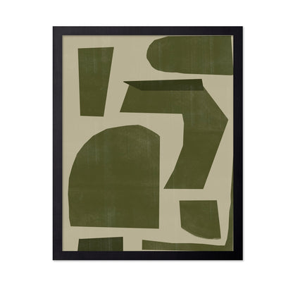 Olive Abstract Blocks