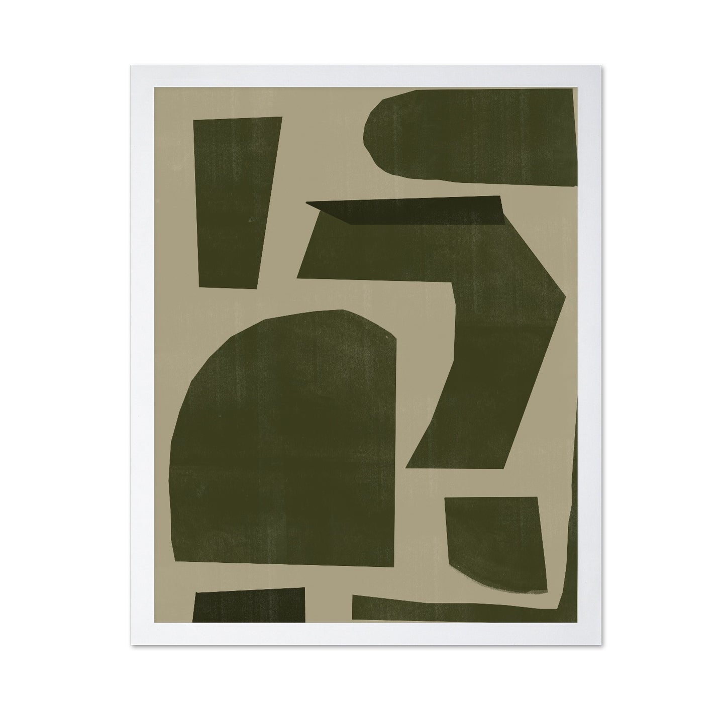Olive Abstract Blocks