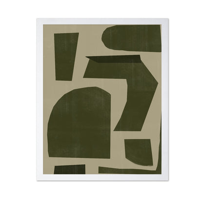 Olive Abstract Blocks