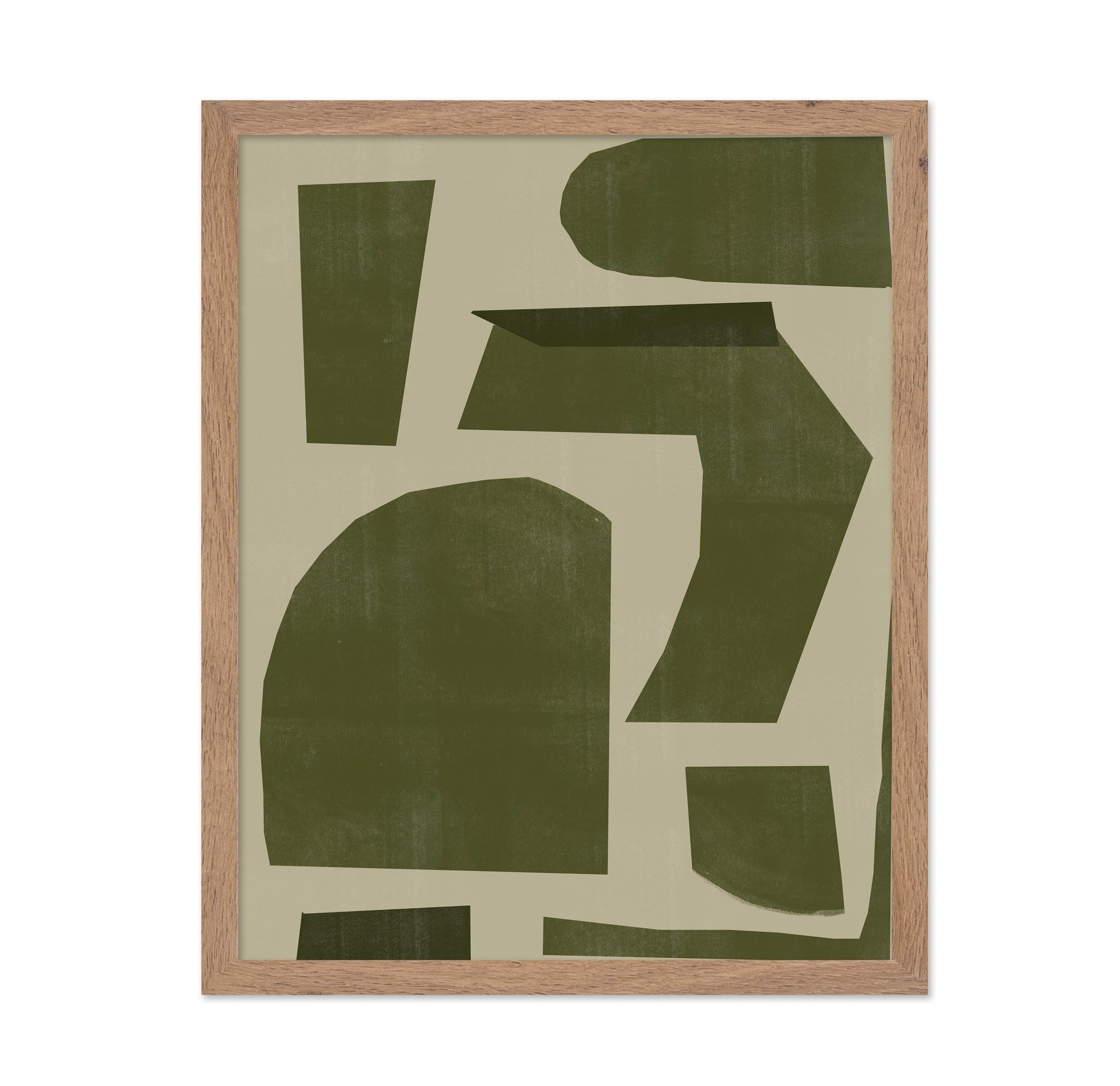 Olive Abstract Blocks