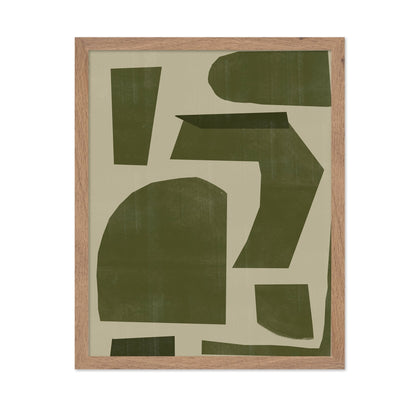 Olive Abstract Blocks