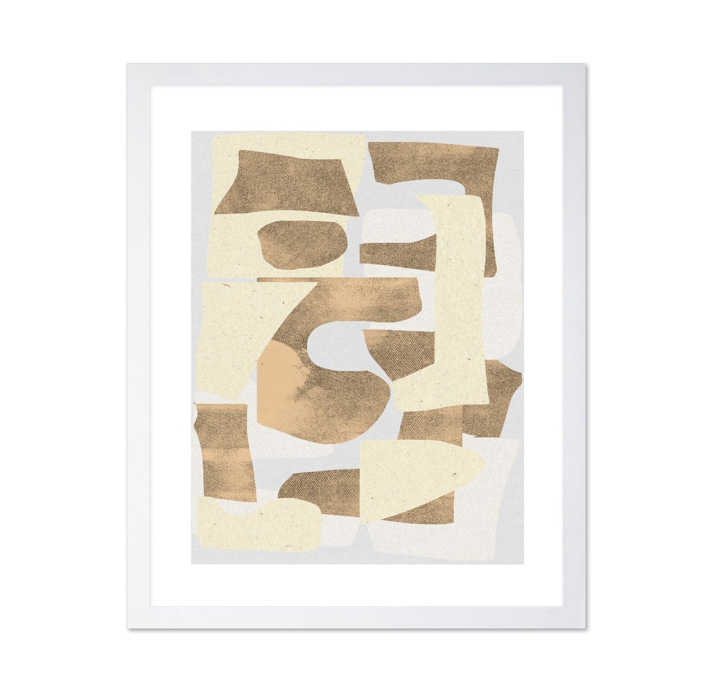 Neutral Patchwork Shapes
