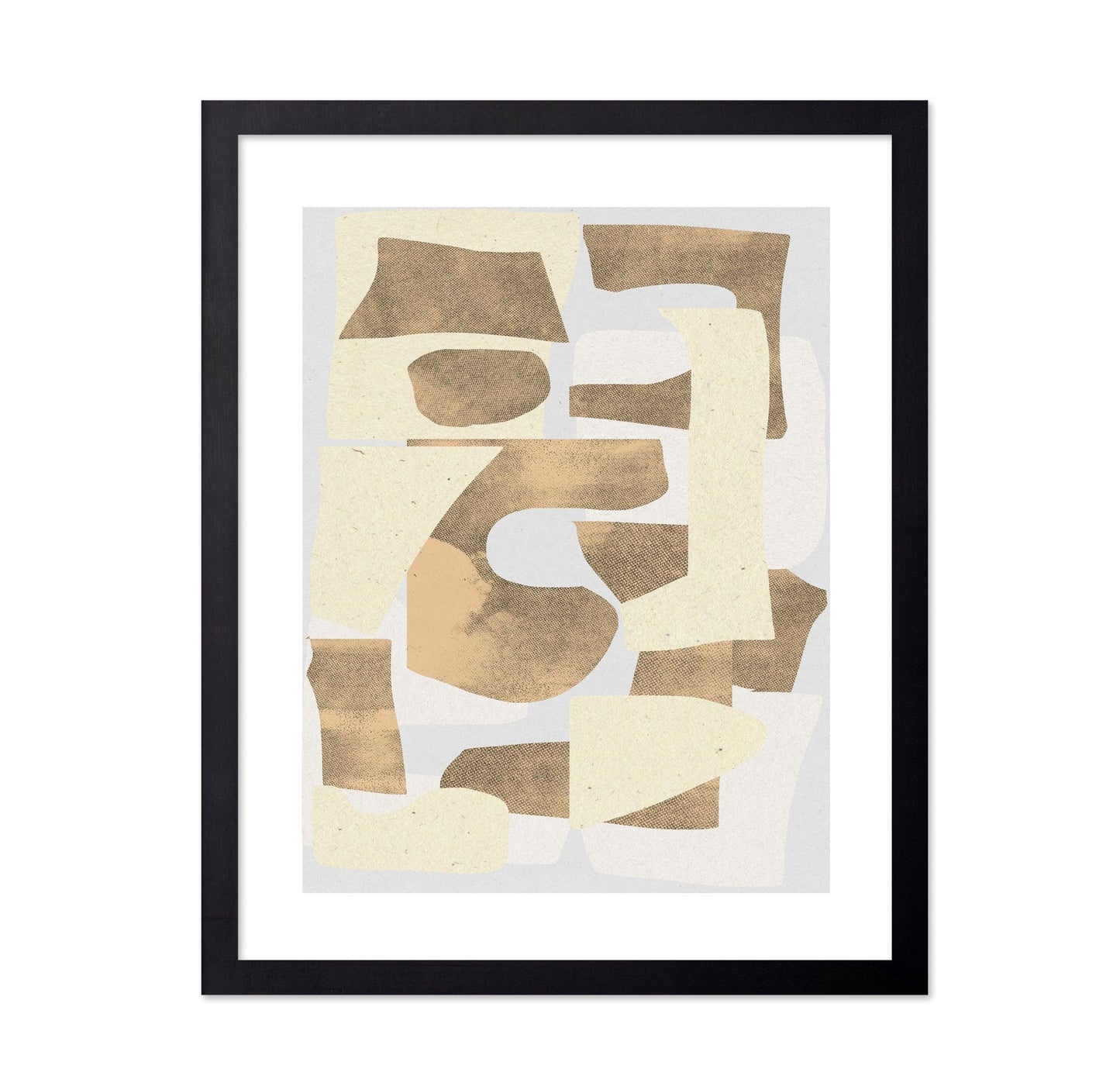 Neutral Patchwork Shapes